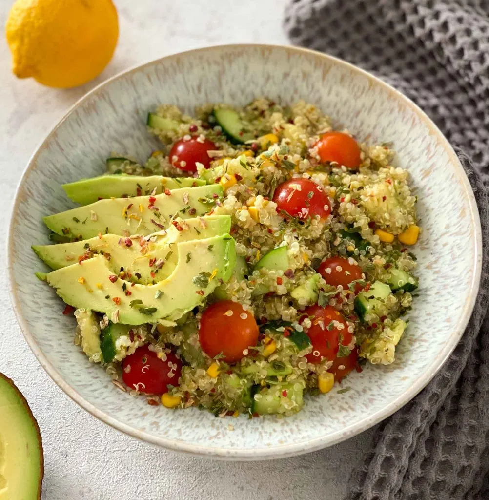 Easy Healthy Quinoa Salad with Avocado