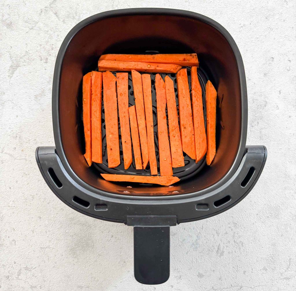How To Cook Air Fryer Sweet Potato Fries Step 3