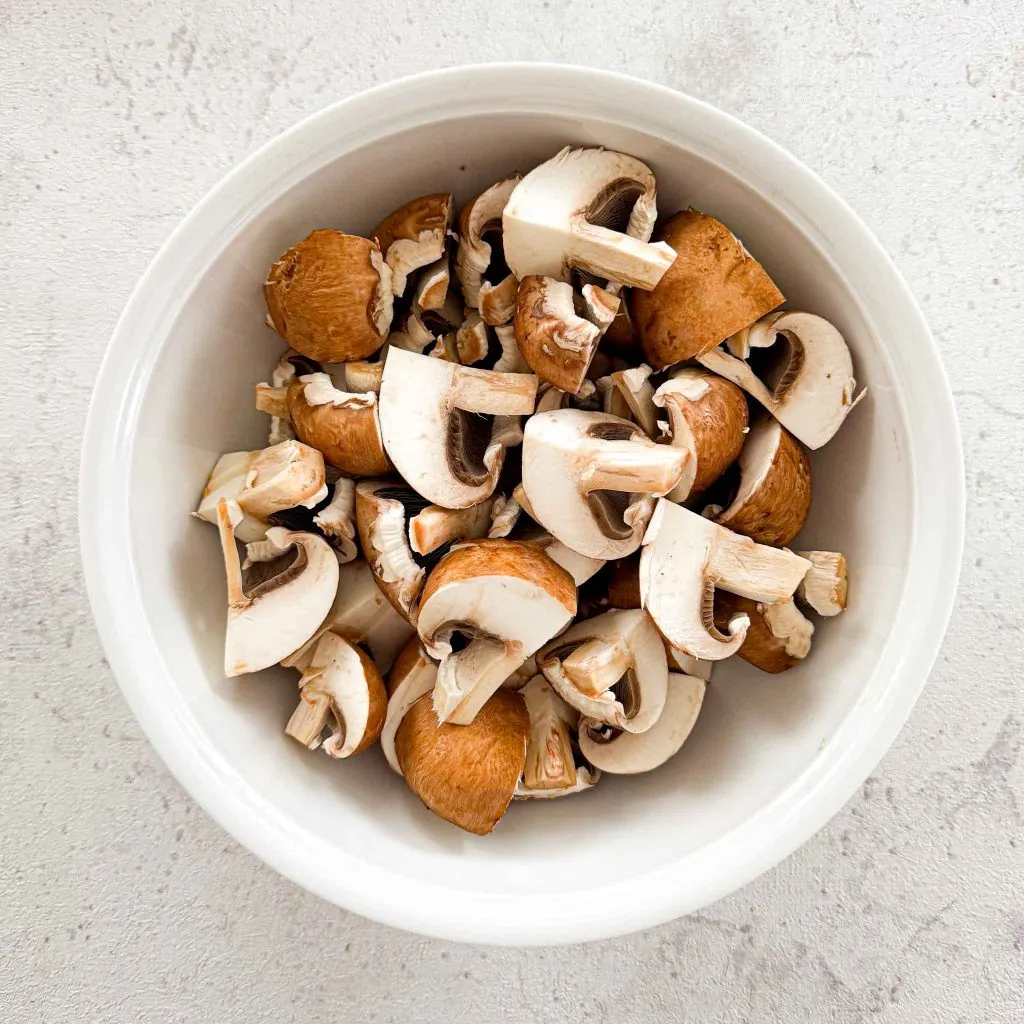 How To Cook Mushrooms In An Air Fryer Step 1