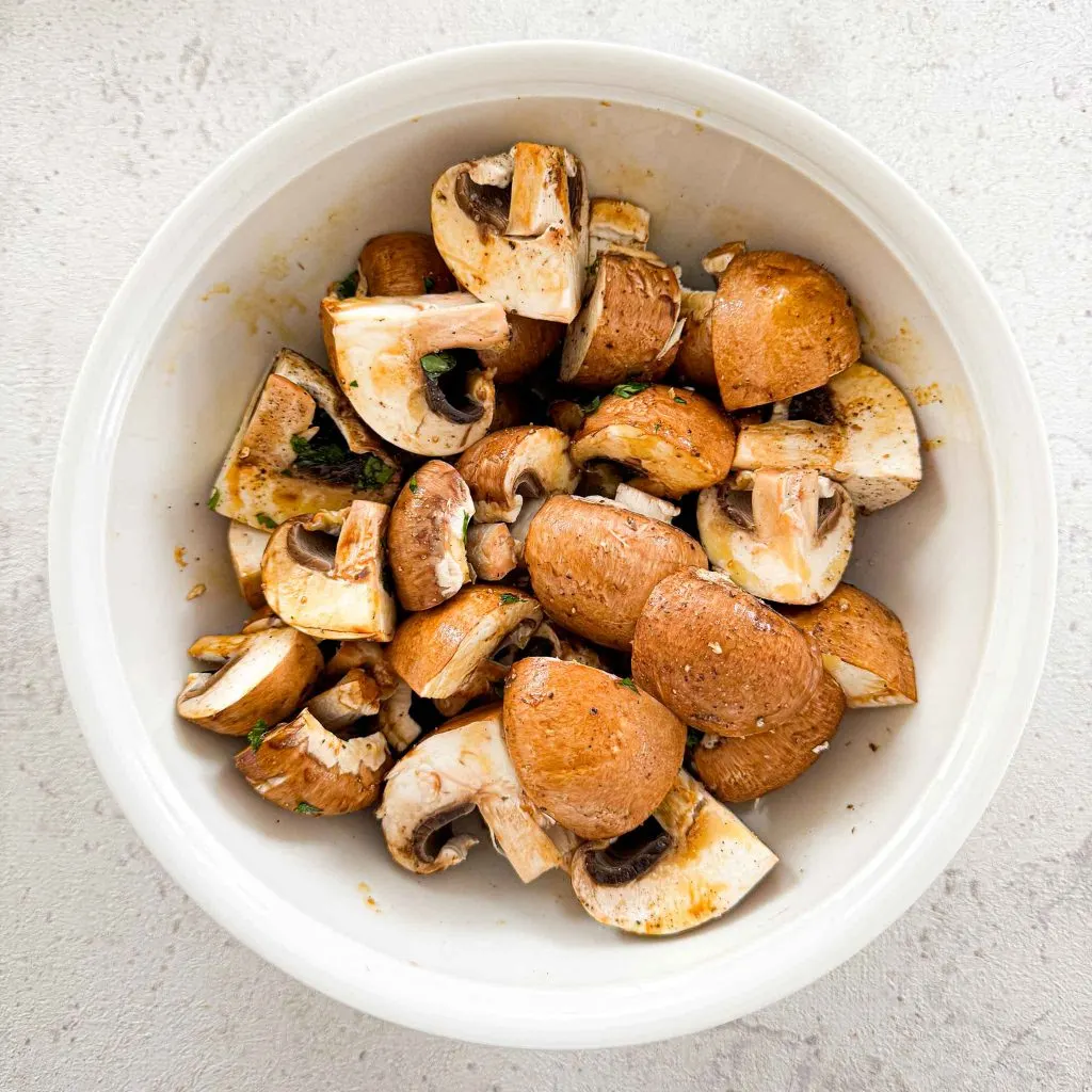 How To Cook Mushrooms In An Air Fryer Step 2